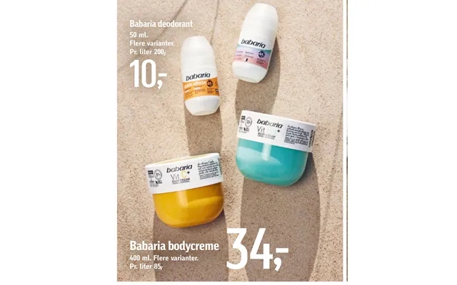 Babaria body cream product image