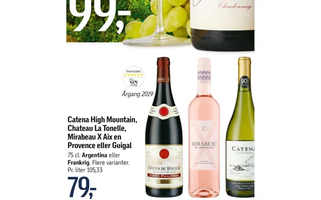 Catena high mountain, château la tonelle, mirabeau x aix one provence or guigal product image