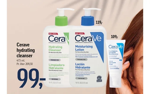 Cerave hydrating cleanser product image