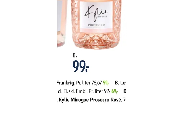 E.Kylie minogue prosecco rose. product image