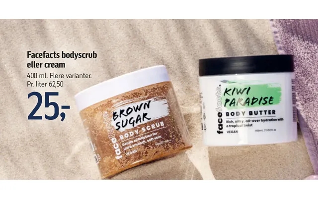 Facefacts body scrub or cream product image