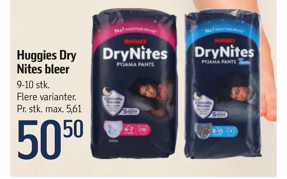 Huggies dry nites diapers