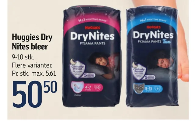 Huggies dry nites diapers product image
