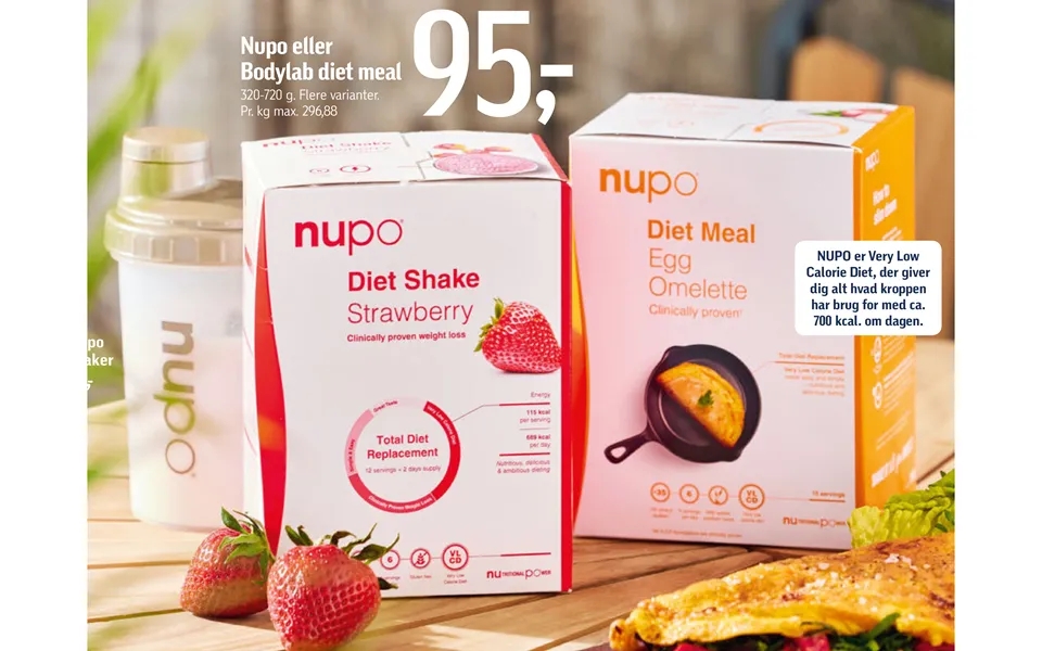 Nupo or bodylab diet meal