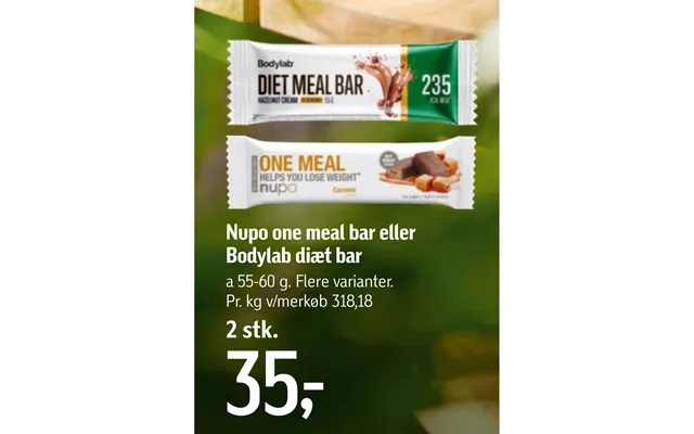 Nupo one meal bar or bodylab diet bar product image