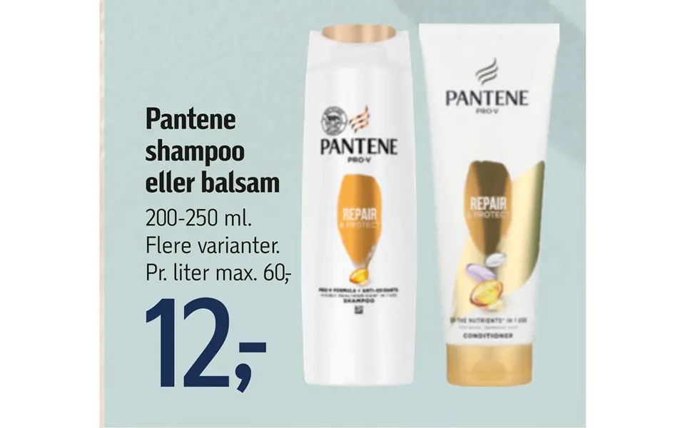 Pantene shampoo or conditioner