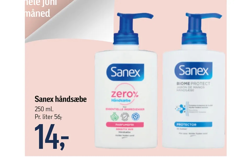 Sanex hand soap