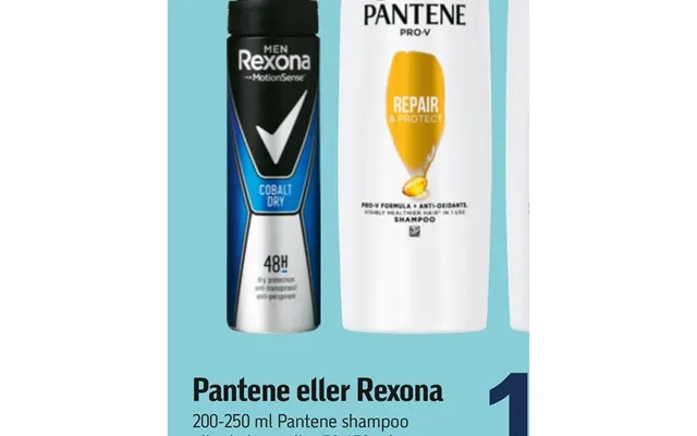 Pantene or rexona product image