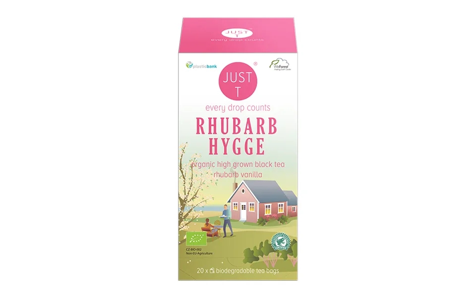 Just T Rhubarb Cosiness Letter Tea