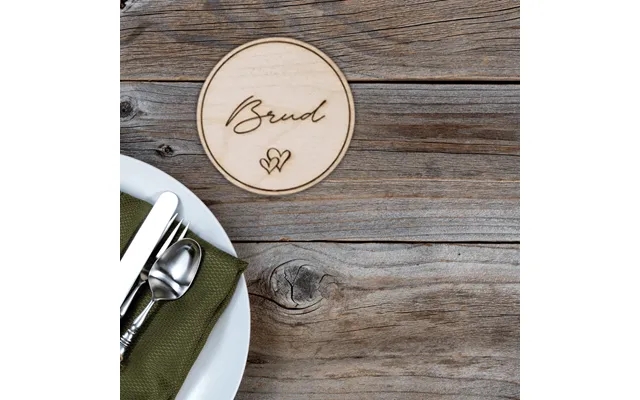 Round Place Cards In Wood product image