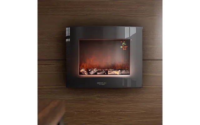 Electrical dekorationspejs to wall cecotec realy 2600 curved flames 2000w product image