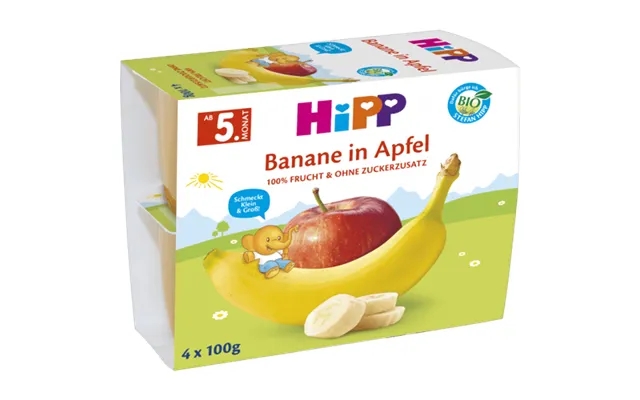 Hipp Bio Kop Banan I Æble 4x100g product image