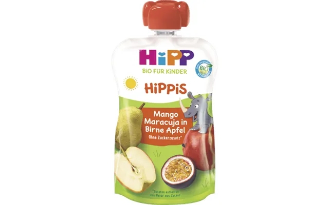 Hipp hippies bio nick rhino mango passion fruit in pear apple 100g product image