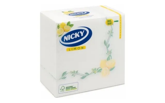 Paper napkin nicky maxi white lemon product image