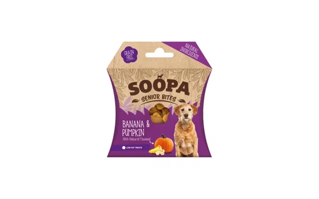 Soopa - mix 4 lining 119 -senior bites banana & pumpkin 50g product image