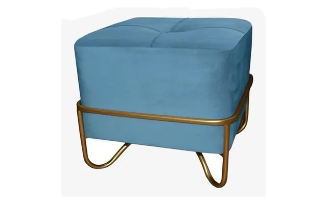 Chair dkd home decor blue polyester foam metal golden wood mdf 42 x 42 x 38 cm product image