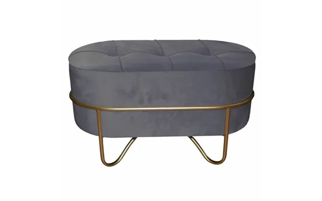 Chair dkd home decor gray polyester foam metal golden wood mdf 72 x 39 x 41 cm product image