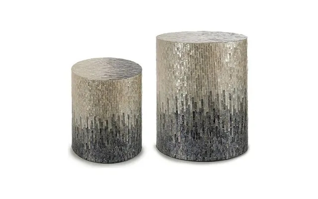 Stool gray faded effect 40 x 46 x 40 cm faded effect product image