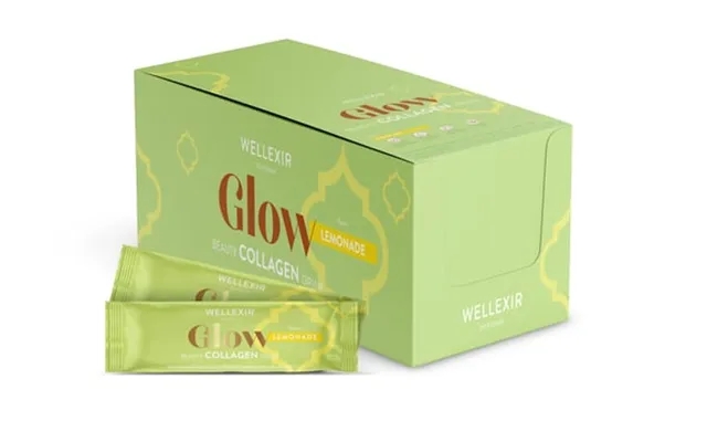 Wellexir - glow beauty drink lemonade box with 50 paragraph product image