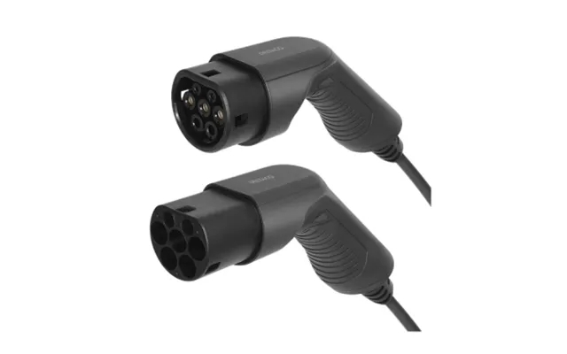 Deltaco deltaco charger cord type 2 - type 2, 1 phase, 16a, 5 meter ev-1205 equals n a product image