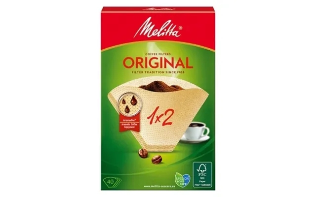 Melitta melitta coffee filter 1x2 unbleached package with 40 paragraph. 4006508123094 Equals n a product image