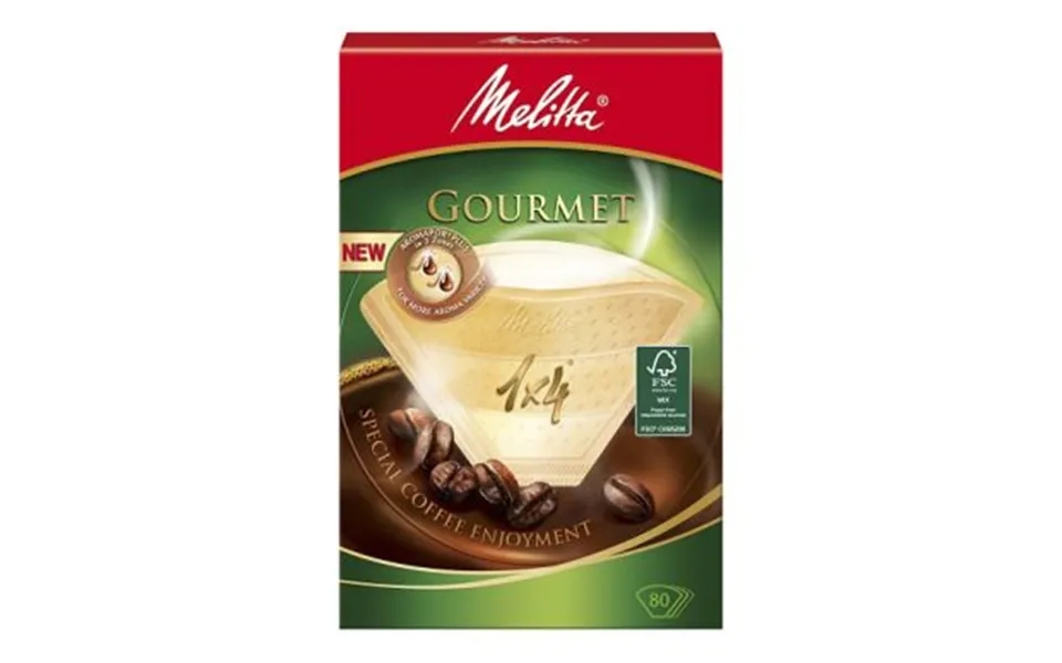 Melitta Melitta Kaffefilter Gourmet 1x4 Pakke Med 80 Stk. 4006508190751 Modsvarer N A