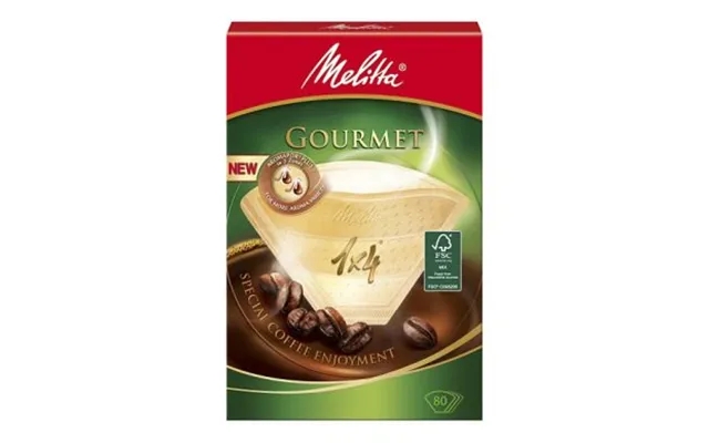 Melitta Melitta Kaffefilter Gourmet 1x4 Pakke Med 80 Stk. 4006508190751 Modsvarer N A product image