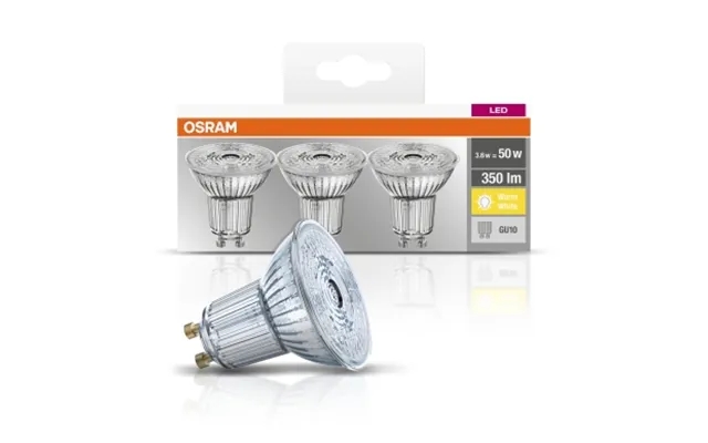 Osram Led Spotpære Gu10 4,3w 2700k 350 Lumen 3-pakning 4058075818392 Modsvarer N A product image