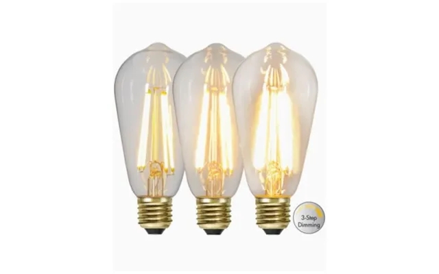 Star trading edison pear 3-trins dimmable e27 part 7w 2100k 700 lumen 354-85 equals n a product image
