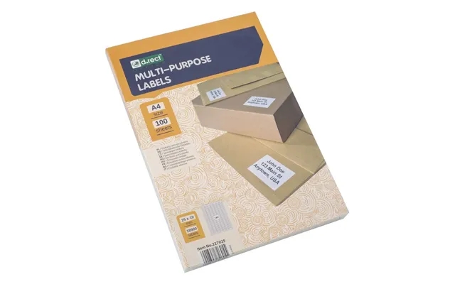 Universal labels 189 labels per sheet 25 x 10mm 100 sheet 18900 labels in everything product image