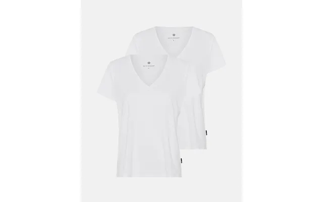 2-pack T-shirt V-hals Bambus Hvid product image