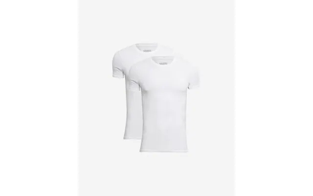 2-pak T-shirt O-hals Bambusviskose Hvid product image