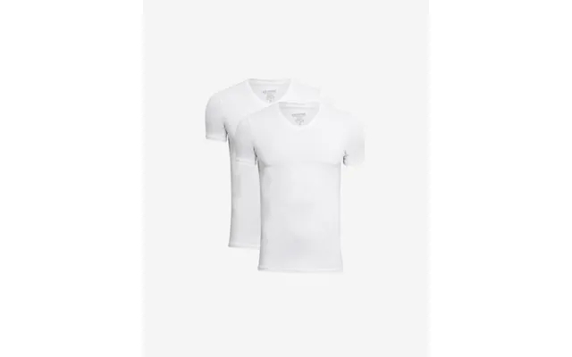 2-pak T-shirt V-hals Bambusviskose Hvid product image