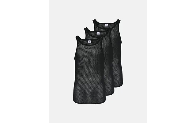 3-Pak undershirt singlet mesh merino wool black product image