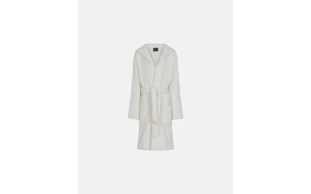 Bathrobe in terry 100% recycled polyester ivory product image