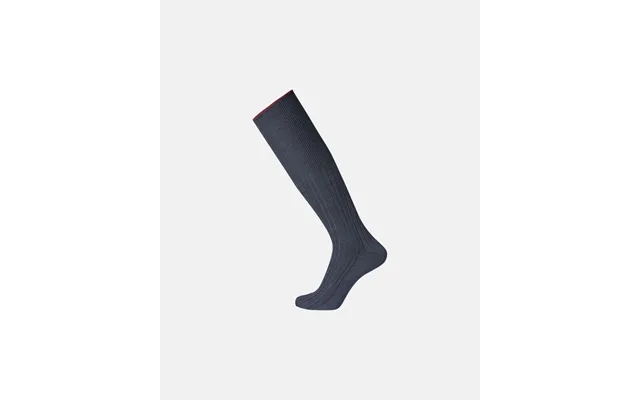Broadcasting rib knee-high stockings 100% wool navy product image