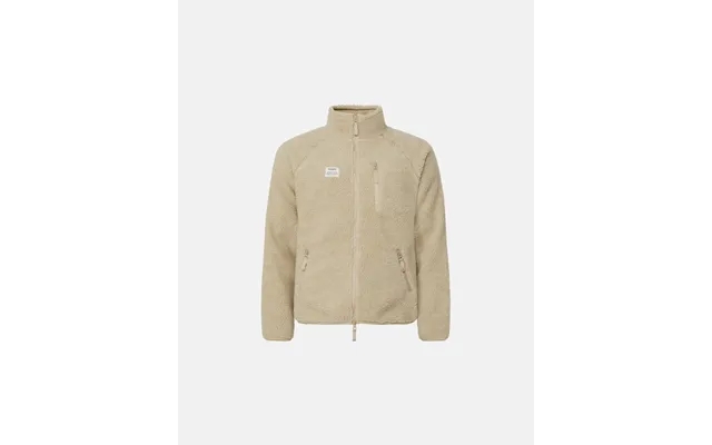 Fleece jacket 100% recycled polyester beige product image