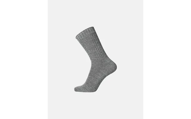Heavy stockings with rib wool gray product image