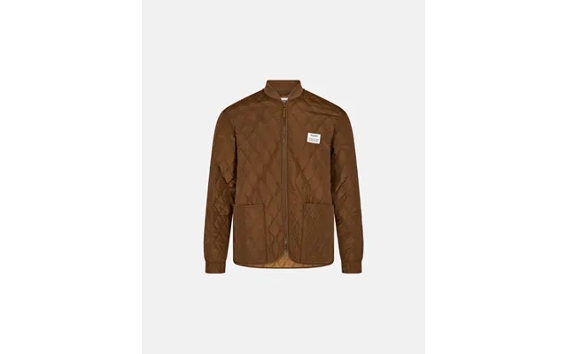 Jacket quilted recycled polyester brown product image