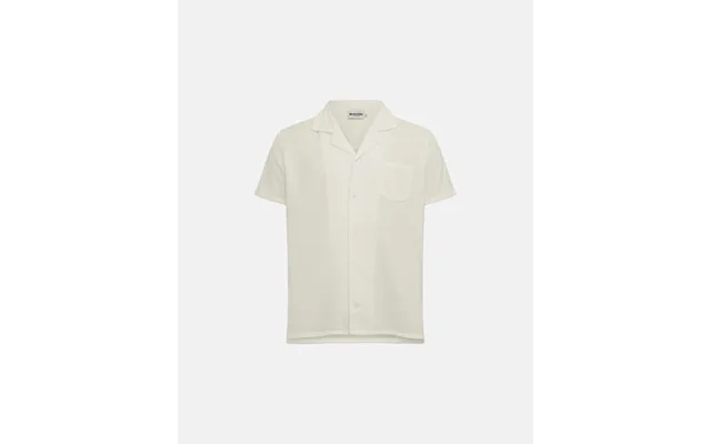 Short sleeve shirt terry cotton creamy white product image