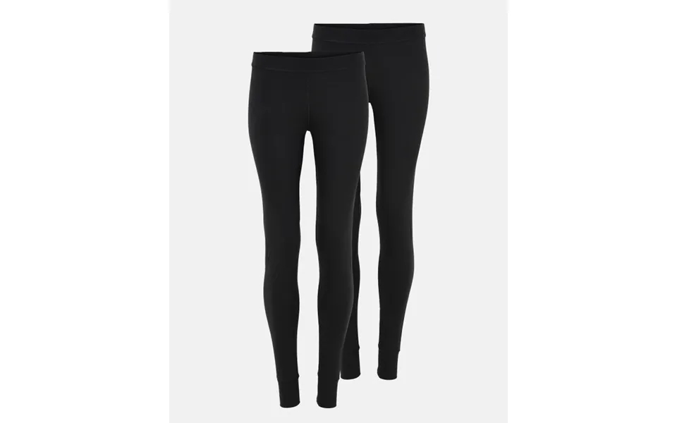 Leggings 2-pak Bambusviskose Sort