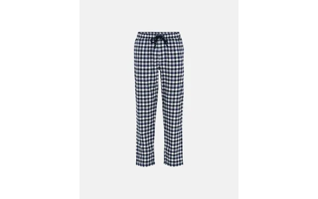 Pajama pants 100% flannel cotton blue checkered product image