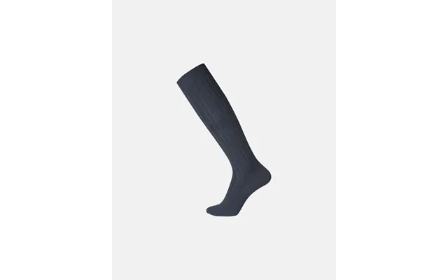 Rib knee stockings wool navy product image