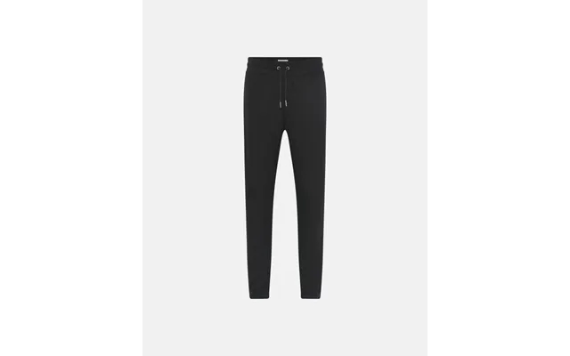 Sweatpants with badge bamboo black product image