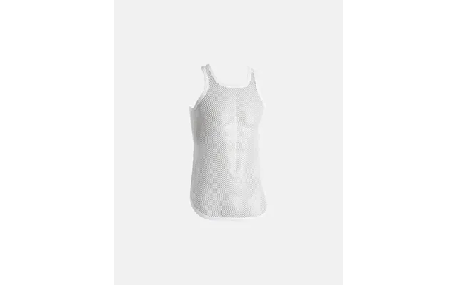 Tanktop Singlet Mesh 100% Bomuld Hvid product image