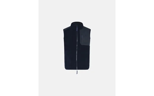 Teddy Fleece Vest Polyester Navy product image