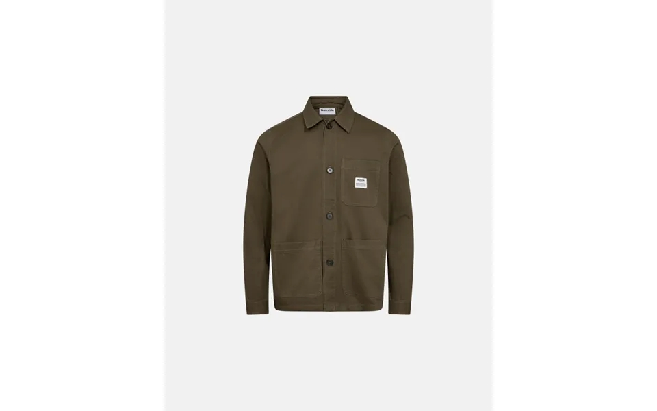 Twill Overshirt 100% Bomuld Sand