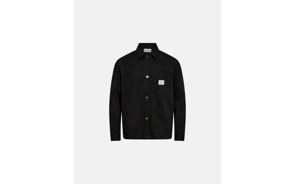 Twill Overshirt 100% Bomuld Sort