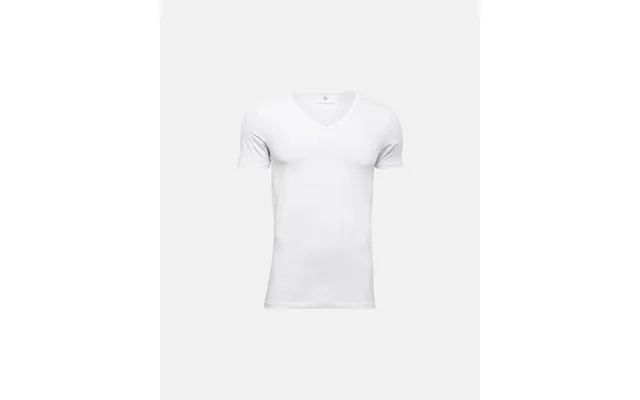 Undertrøje - T-shirt V-hals Økologisk Bomuld Hvid product image