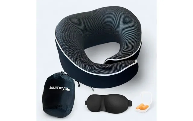 Journeylife Rejse Nakkepude Med Velcro Luk - Sort product image